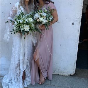 Beautiful Whimsical Vintage Rose Maxi Dress